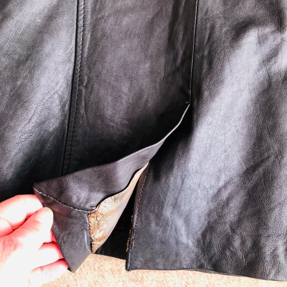 Bod & Christensen Black Leather Jacket Sz S - Picture 5 of 9